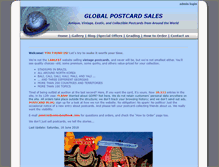 Tablet Screenshot of globalpostcardsales.com